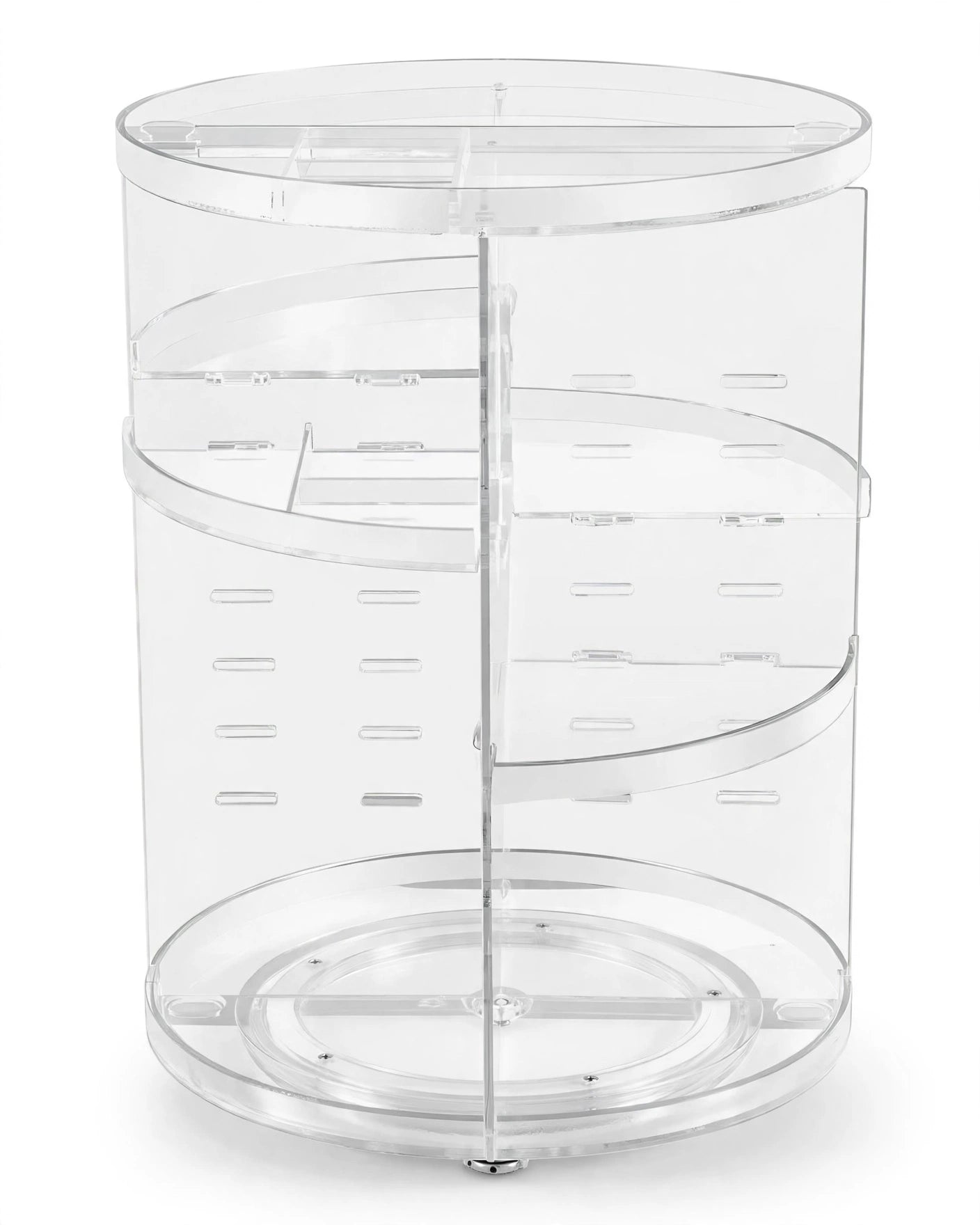360° Rotating Makeup Organizer – Large Capacity Acrylic Cosmetic Storage Box