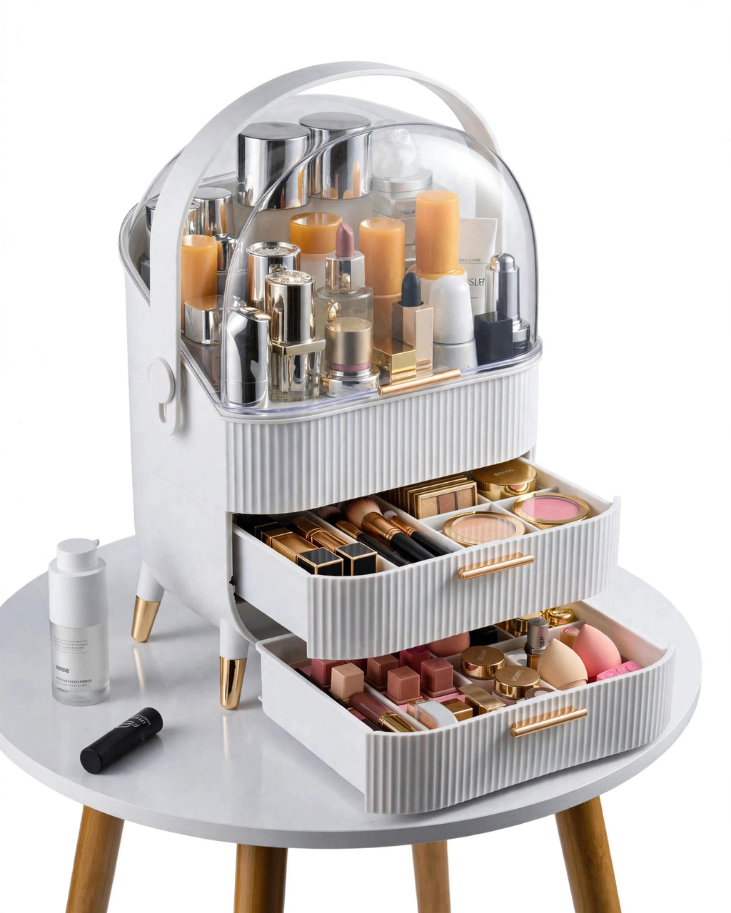 Makeup Organizer with Drawers – Acrylic Cosmetic Storage Box for Vanity & Dressing Table