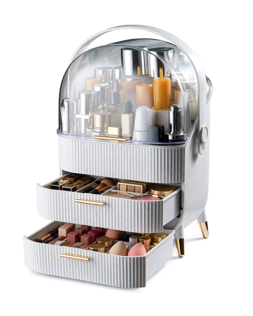 Makeup Organizer with Drawers – Acrylic Cosmetic Storage Box for Vanity & Dressing Table