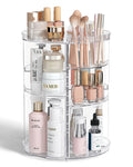 360° Rotating Makeup Organizer – Large Capacity Acrylic Cosmetic Storage Box